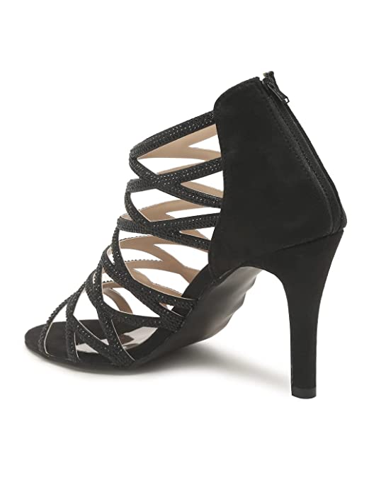 Flat n heels Womens Black Sandals FnH 4021-BK