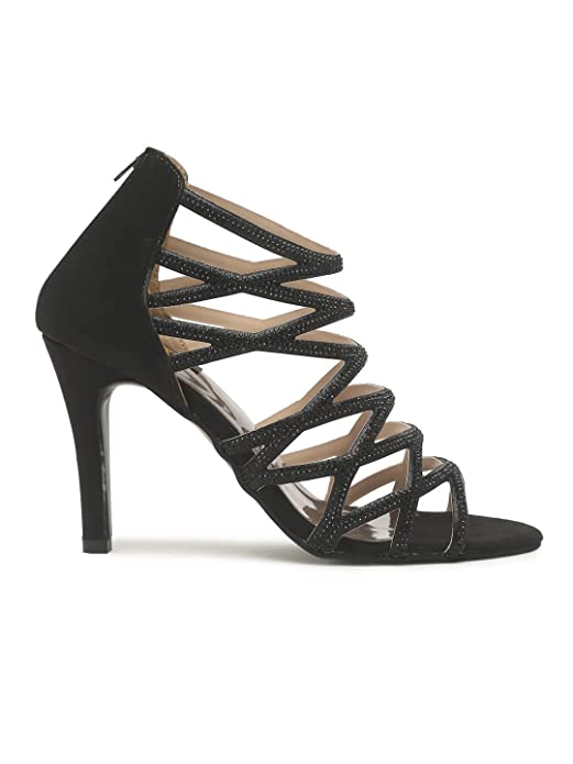 Flat n heels Womens Black Sandals FnH 4021-BK